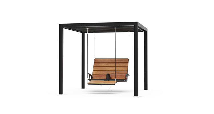Urban chaise longue swing - Lounge chair swing - Urban furniture