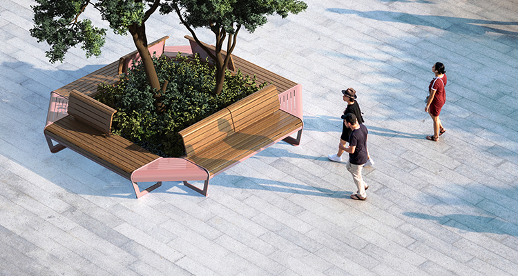 MOBILIER URBAIN_BANC DE PARC MODULAIRE