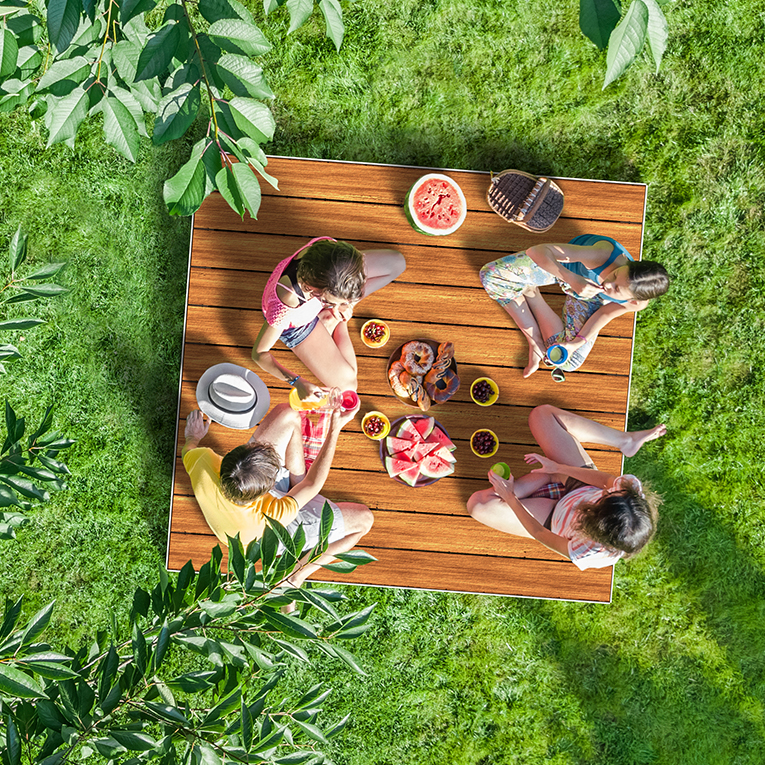 Table de pique-nique ludique - Mobilier urbain québéçois