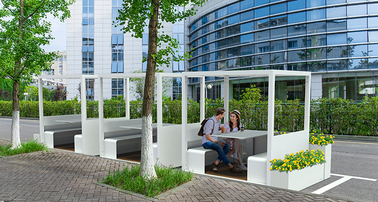 Mobilier urbain transitoire - Piétonnisation des rues