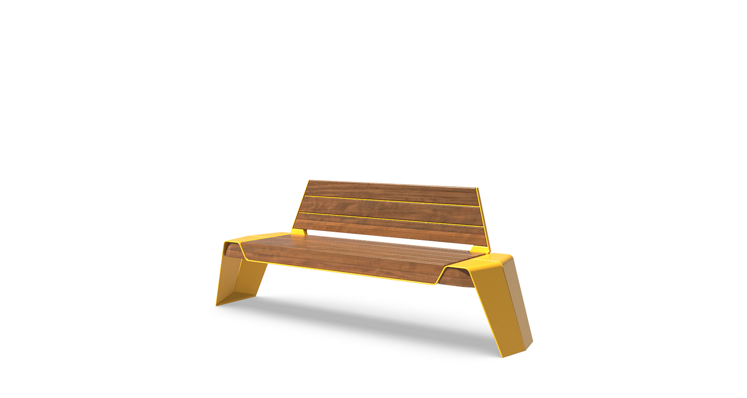 Morelli - Mobilier urbain ludique - Banc urbain