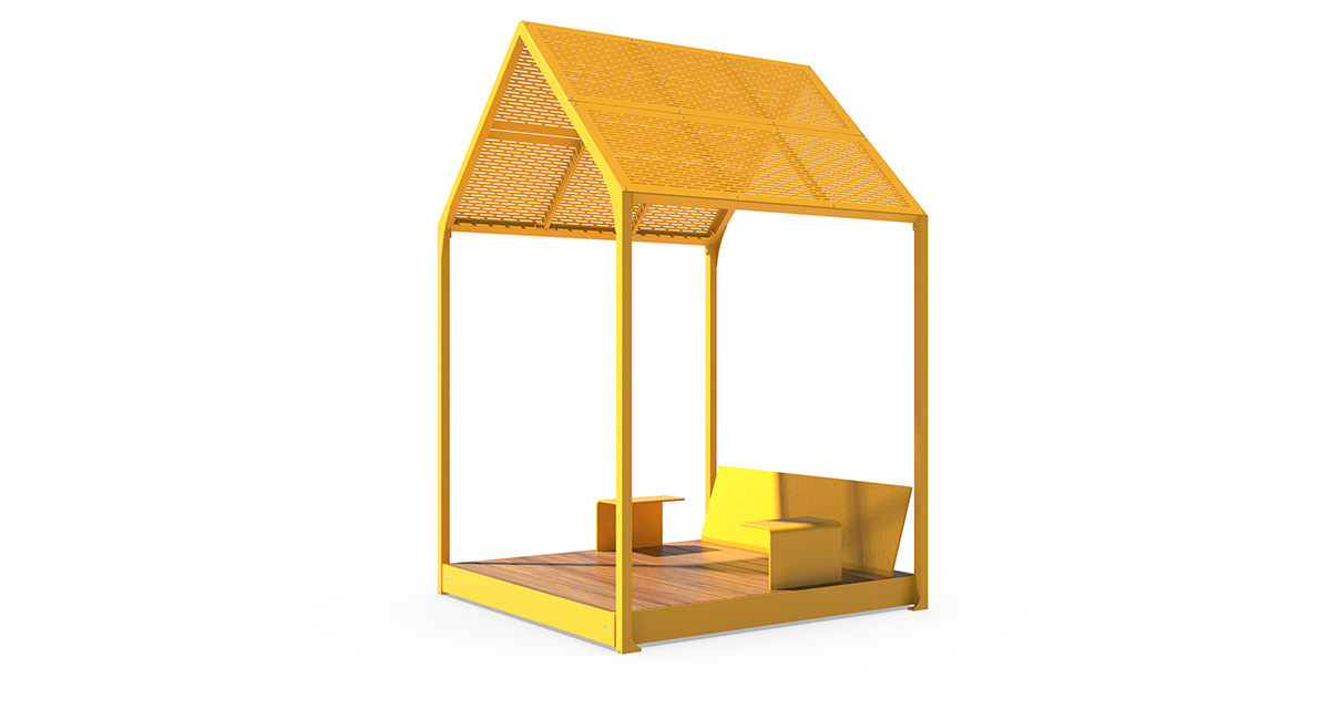 Chaise longue urbaine - Chaise longue ludique - Morelli mobilier urbain