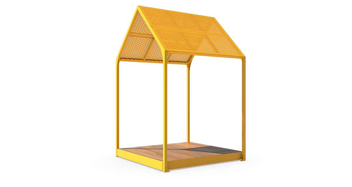 Table à pique-nique urbaine - Table à pique-nique avec abri solaire