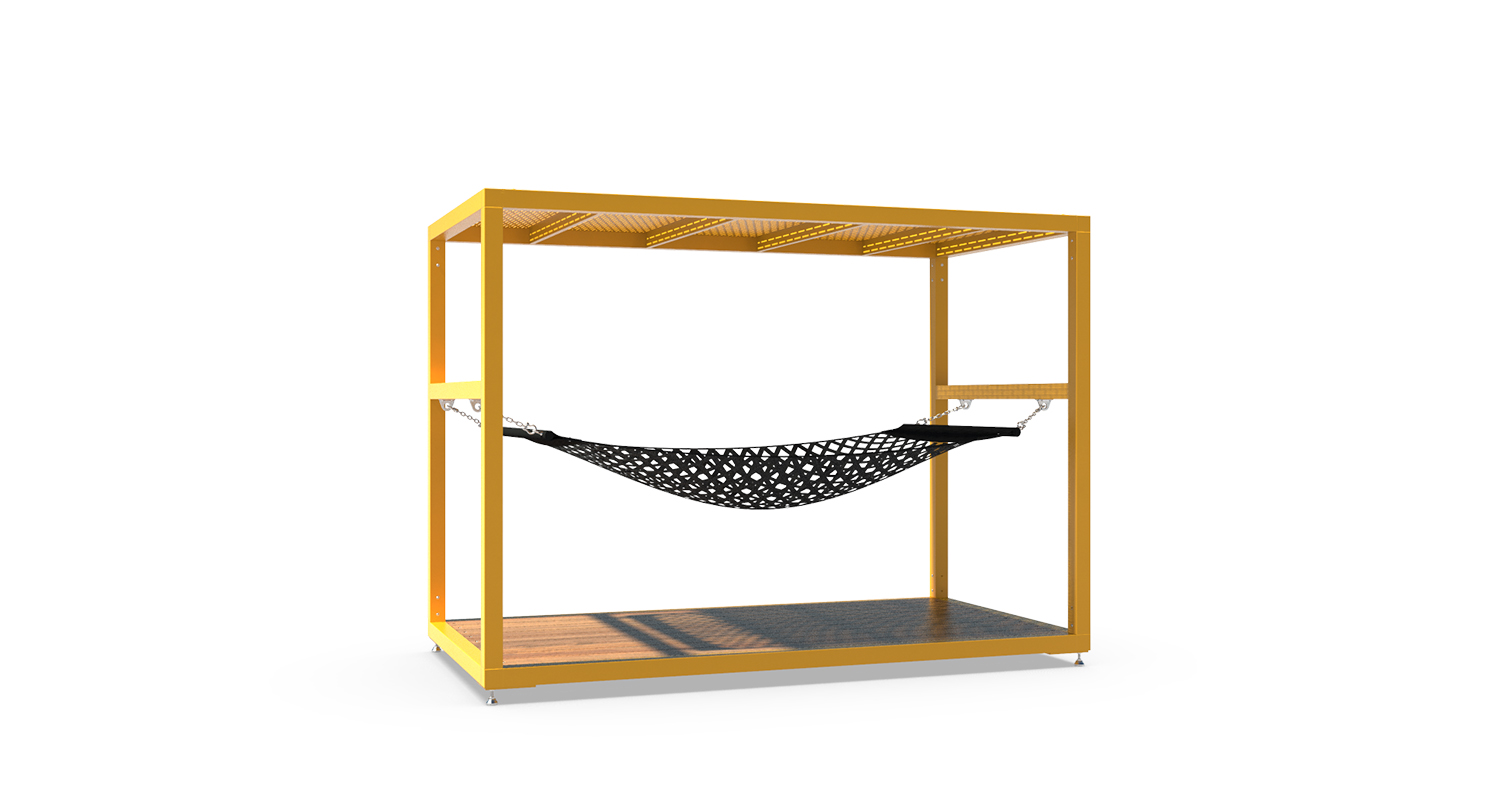 Morelli - Mobilier urbain ludique - Table à pique-nique - abri urbain