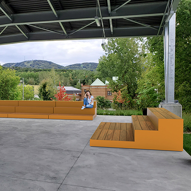 ESTRADE URBAINE - MOBILIER URBAIN - MOBILIER TERRAIN DE BASEKET BALL