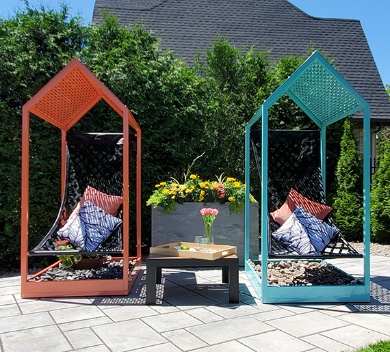 Chaise Hamac Urbaine - mobilier urbain