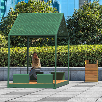 bancs espace collaboratif extérieur