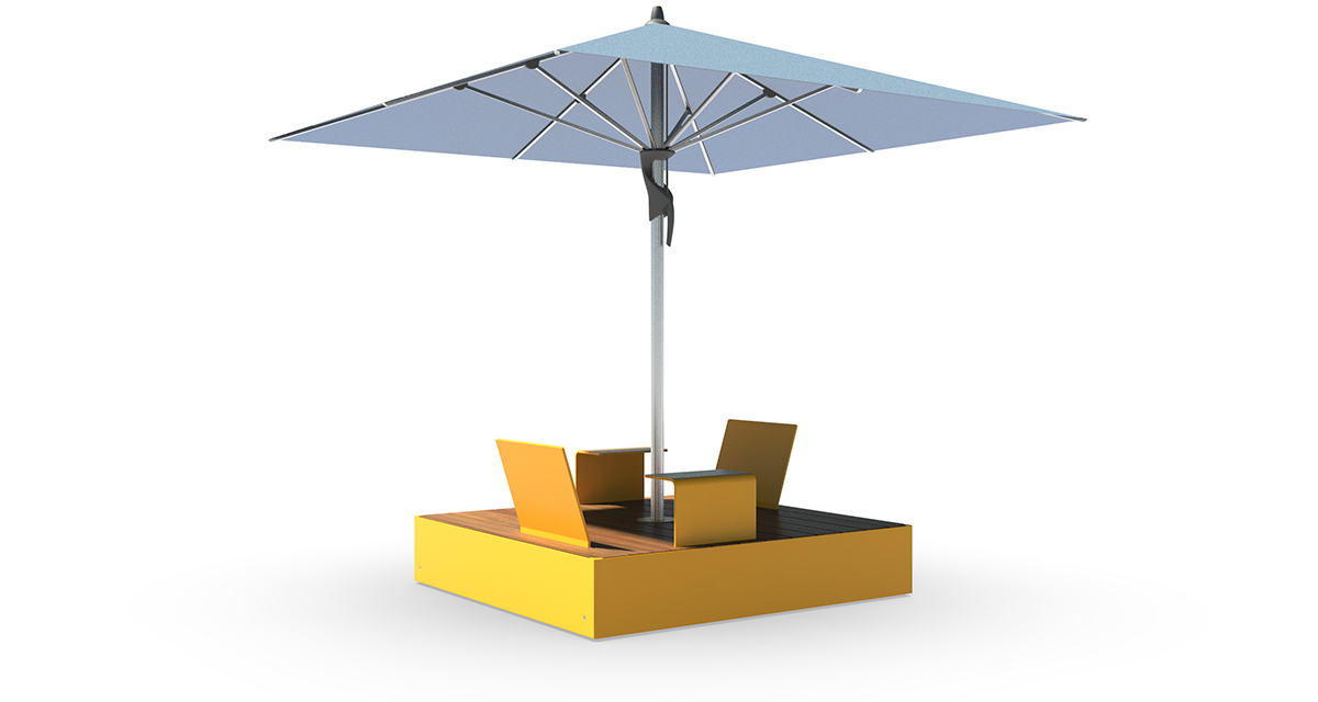 CHAISE LONGUE - MOBILIER URBAIN UNIQUE - PLACOTTOIR