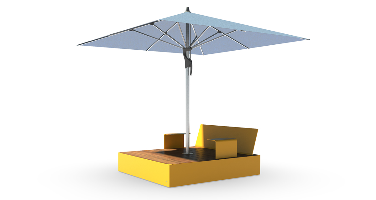 CHAISE LONGUE URBAINE - MOBILIER URBAIN UNIQUE - CANAPÉ