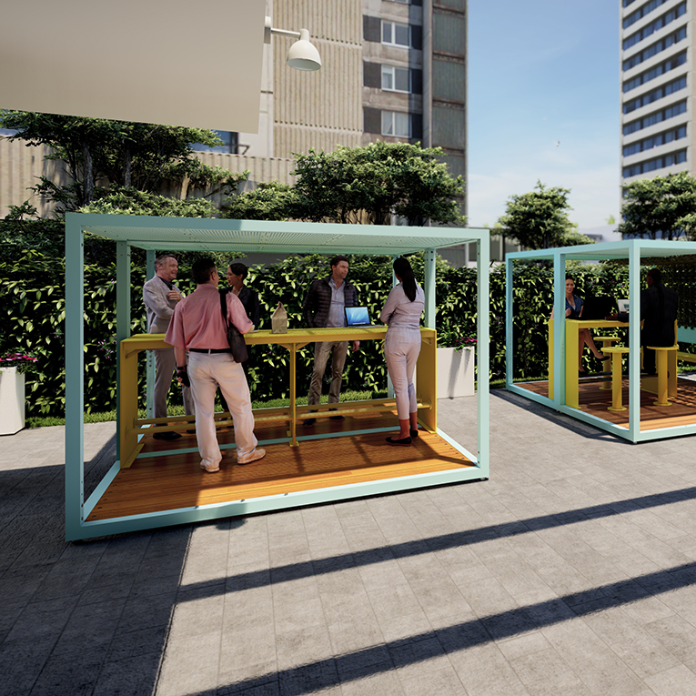 mobilier commercial extérieur- mobilier toit-terrasse