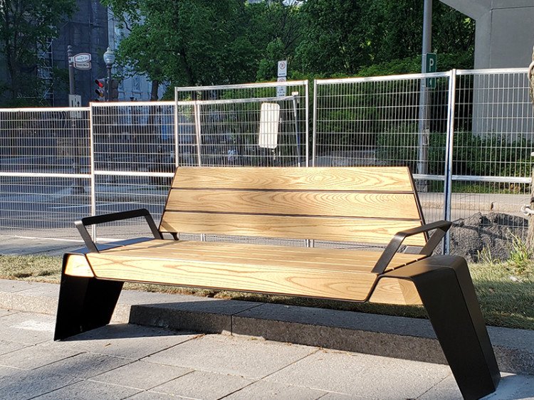 Banc urbain signature - mobilier urbain montréal