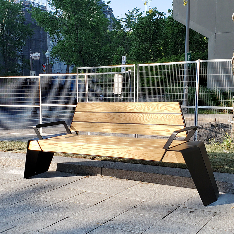 Banc urbain signature - mobilier urbain montréal