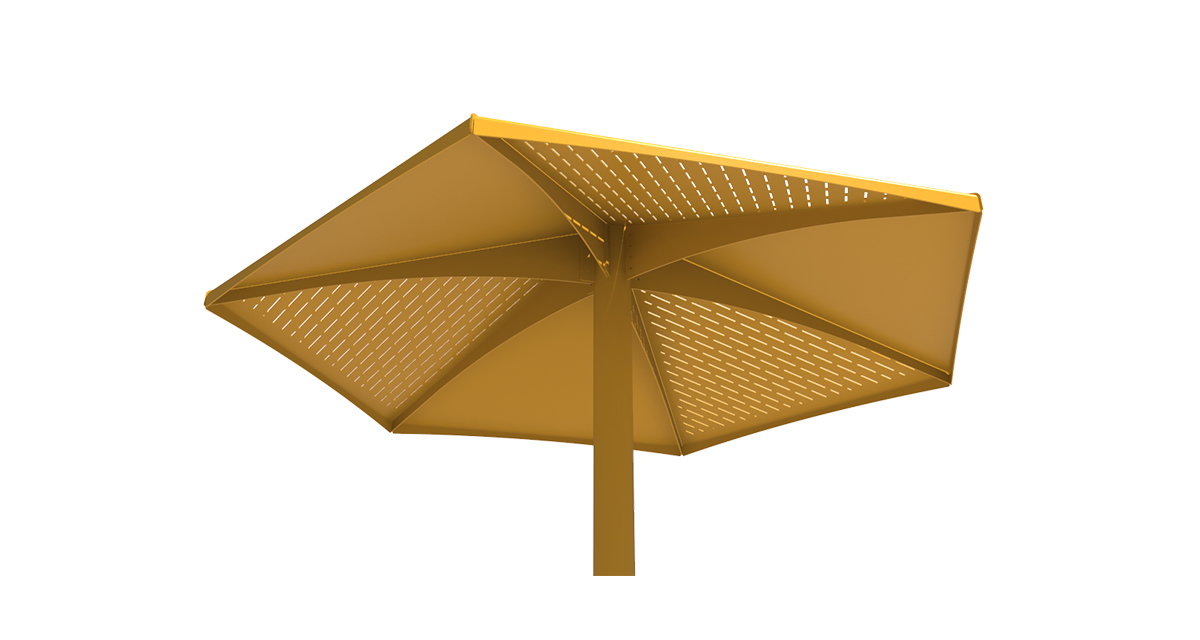 Parasol Métallique - Parasol 4 saisons - Parasol Classico Jumbo - Mobilier urbain Montréal