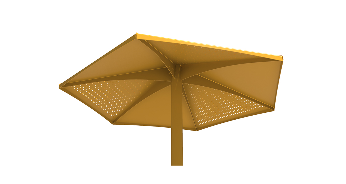 Parasol Métallique - Parasol 4 saisons - Parasol Classico Jumbo - Mobilier urbain Montréal