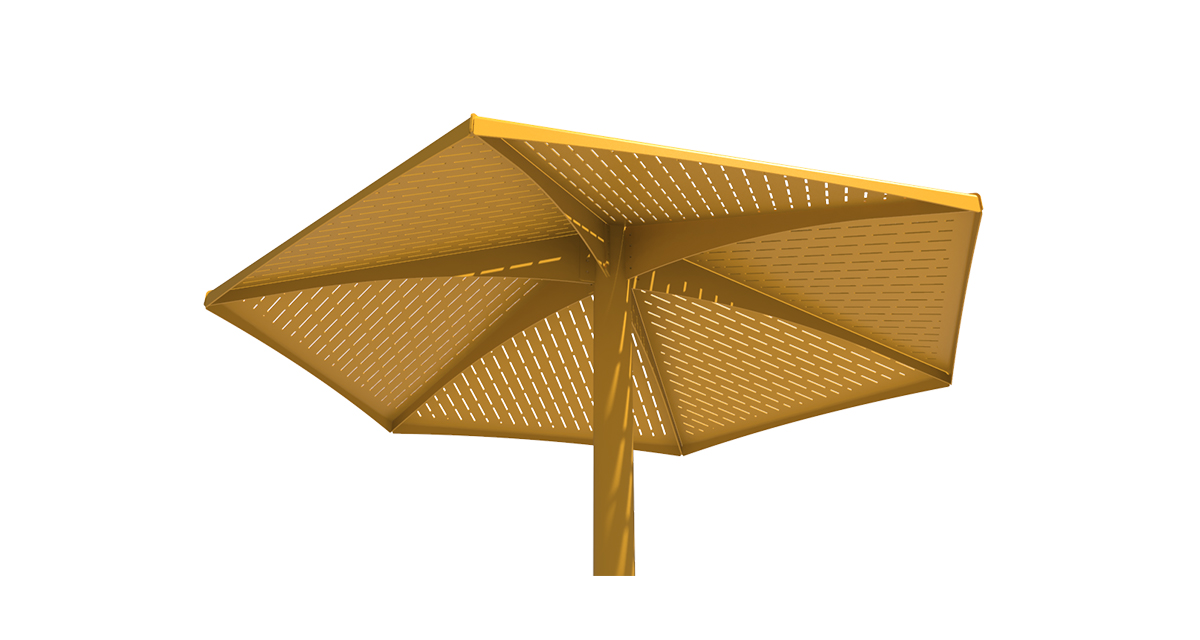 Parasol Métallique - Parasol 4 saisons - Parasol Classico Jumbo - Mobilier urbain Montréal