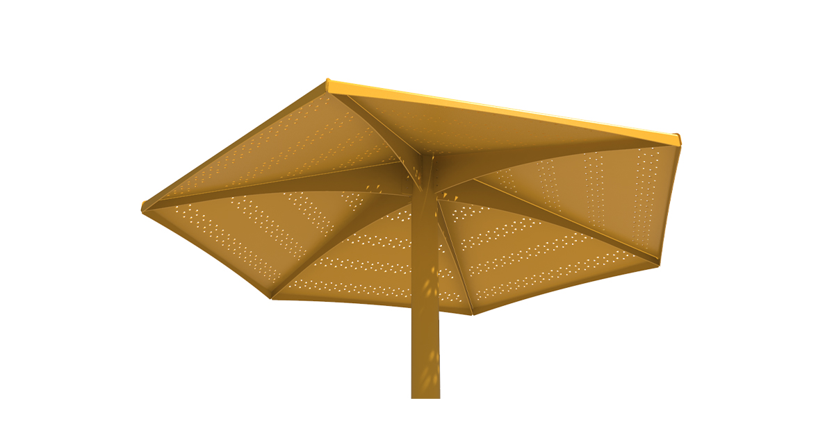 Parasol Métallique - Parasol 4 saisons - Parasol Classico Jumbo - Mobilier urbain Montréal