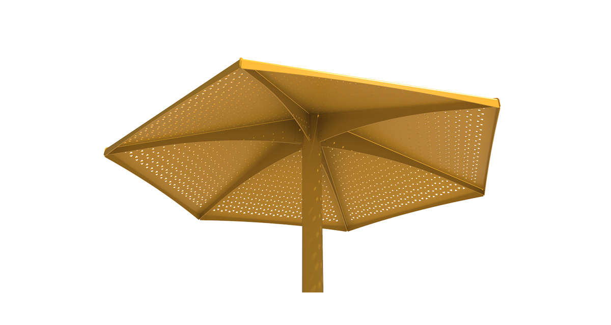 Parasol Métallique - Parasol 4 saisons - Parasol Classico Jumbo - Mobilier urbain Montréal