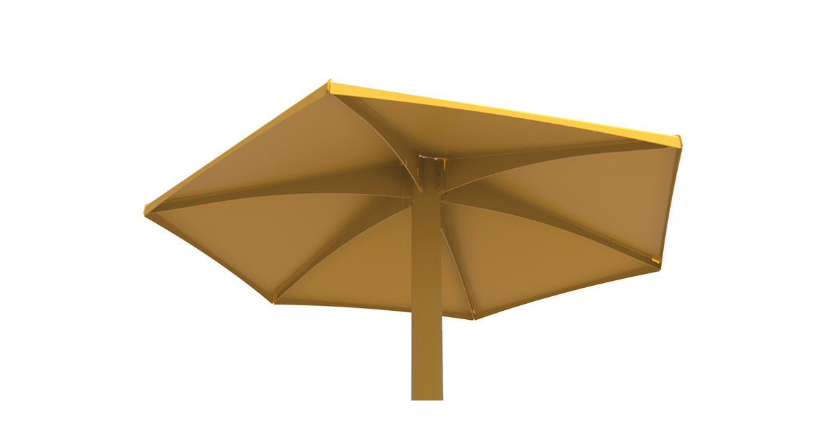 Parasol Métallique - Parasol 4 saisons - Parasol Classico Jumbo - Mobilier urbain Montréal