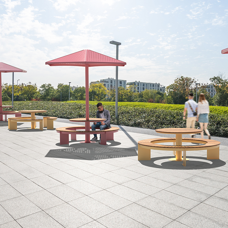 mobilier de coworking extérieur - mobilier espace collaboratif - mobilier scolaire