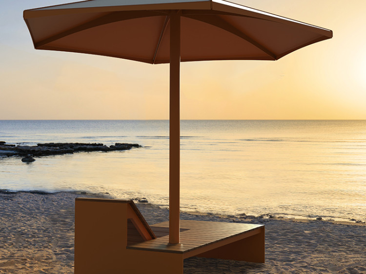 Chaise longue - mobilier urbain - parasol 4 saisons