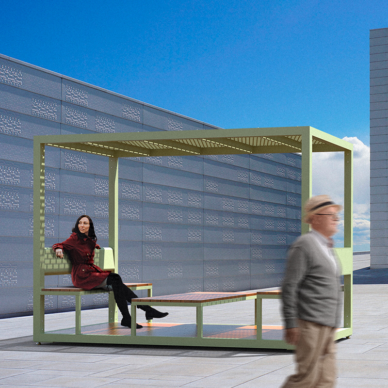 Salon Éphémère - mobilier urbain temporaire - mobilier collaboratif extérieur - mobilier commercial extérieur