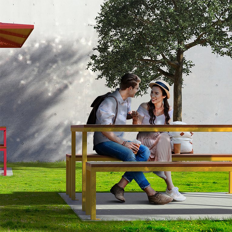 Table pique-nique abordable - mobilier urbain - mobilier scolaire extérieur - mobilier collaboratif extérieur