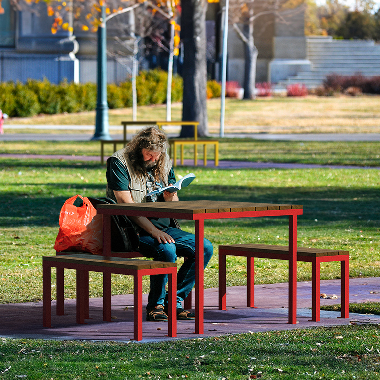 Table pique-nique abordable - mobilier urbain - mobilier scolaire extérieur - mobilier collaboratif extérieur