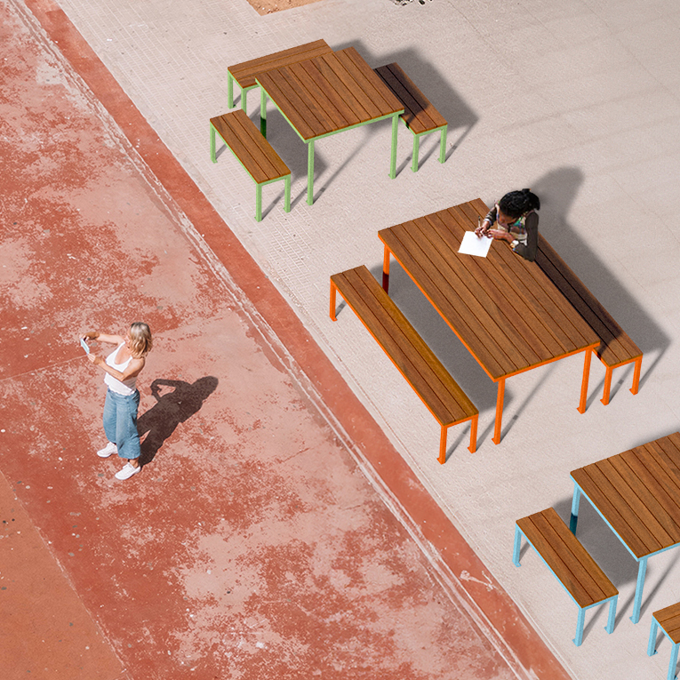 Table pique-nique abordable - mobilier urbain - mobilier scoalire extérieur - mobilier collaboratif extérieur