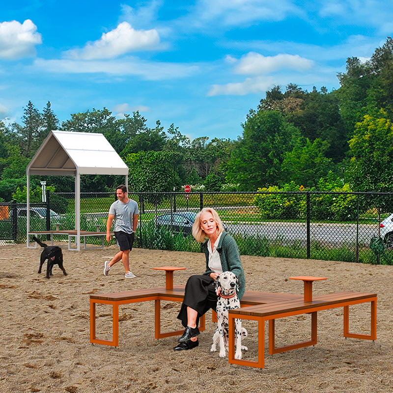 mobilier parc à chien - mobilier urbain temporaire - mobilier scolaire extérieur