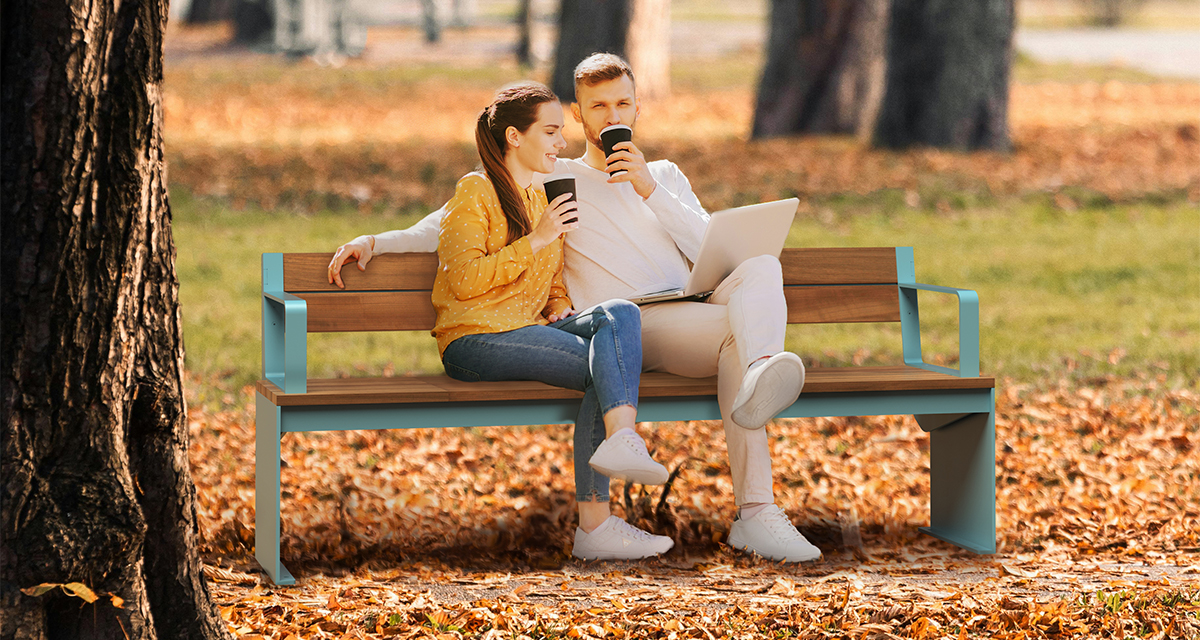 Banc urbain - mobilier urbain