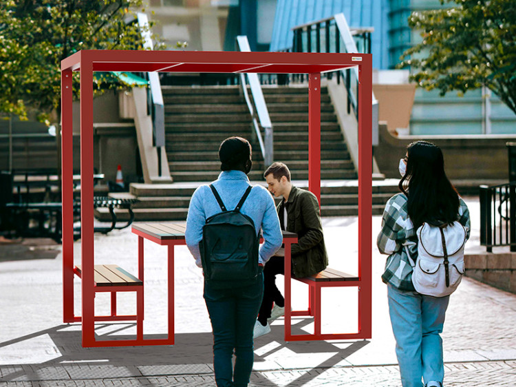 Piétonnisation des rues mobilier - Mobilier urbain transitoire, mobilier piétonnisation des rues, table pique-nique éphémère, mobilier éphémère, place éphémère