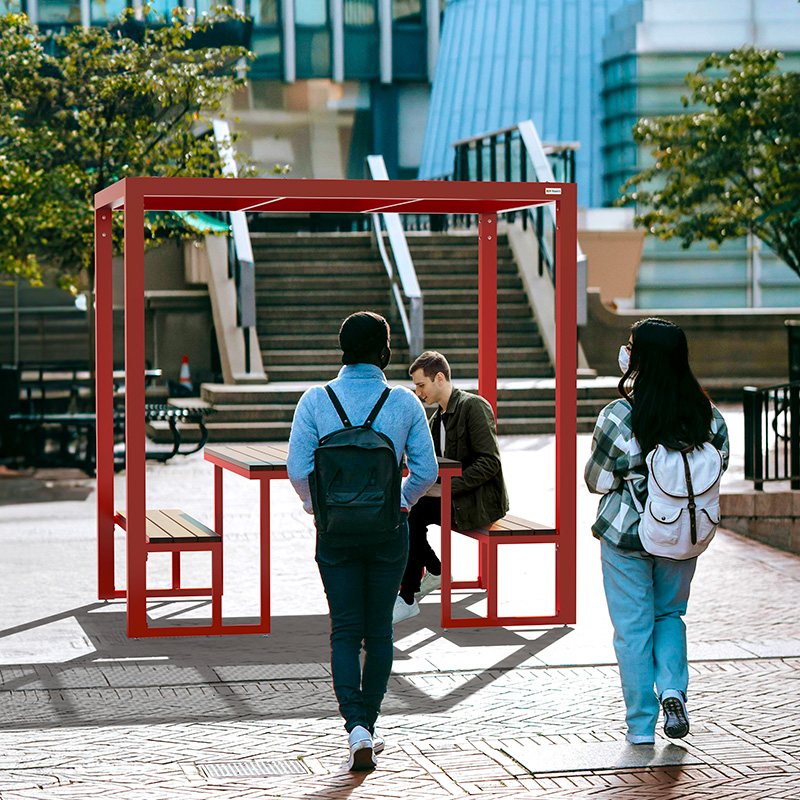 Piétonnisation des rues mobilier - Mobilier urbain transitoire, mobilier piétonnisation des rues, table pique-nique éphémère, mobilier éphémère, place éphémère