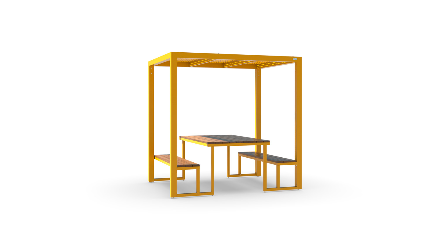 Mobilier transitoire- mobilier scolaire- Piétonnisation des rues mobilier - mobilier piétonnisation des rues, table pique-nique éphémère, mobilier éphémère, place éphémère - espace de coworking extérieur