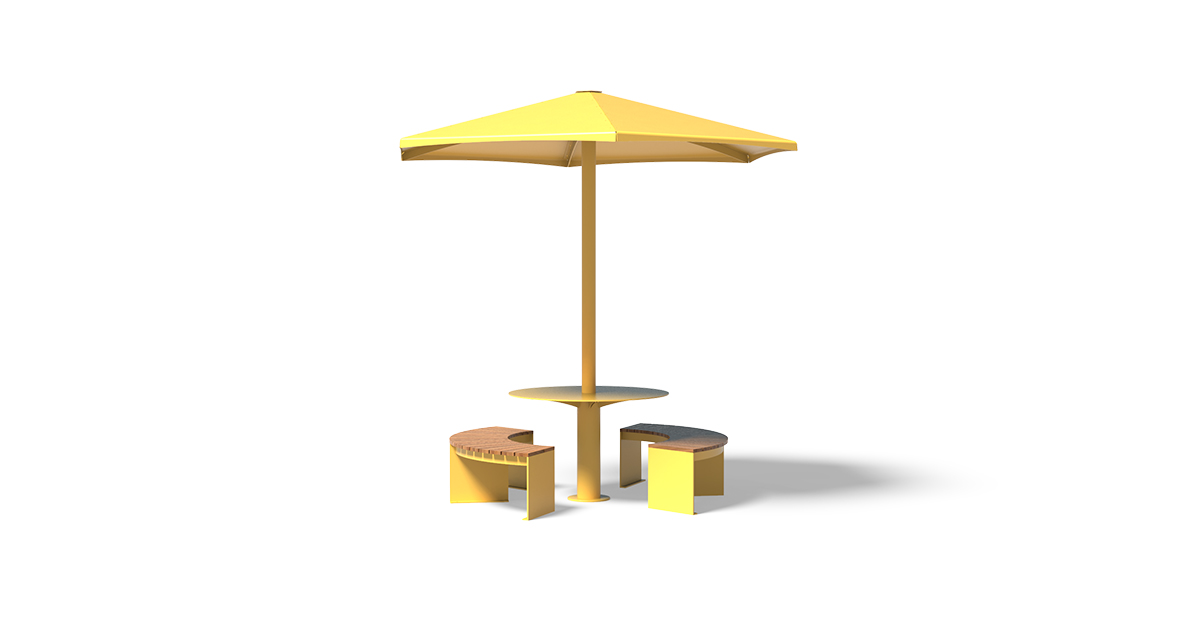 Table pique nique ronde - Mobilier urbain