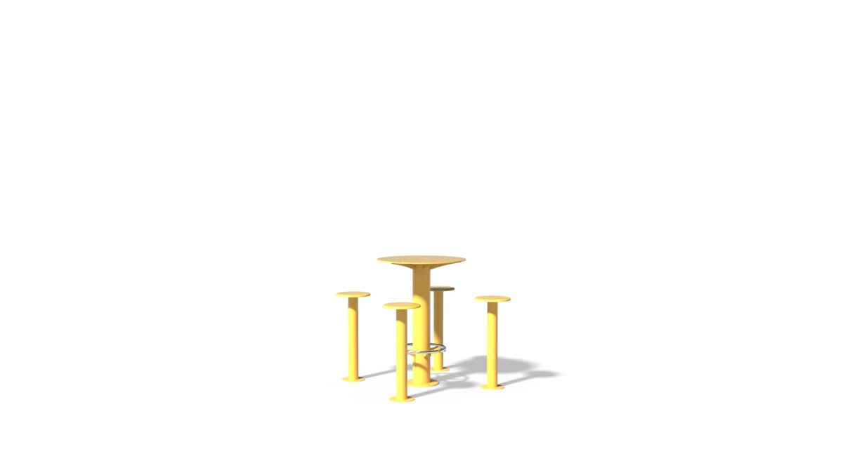Table bistro ronde - Mobilier urbain