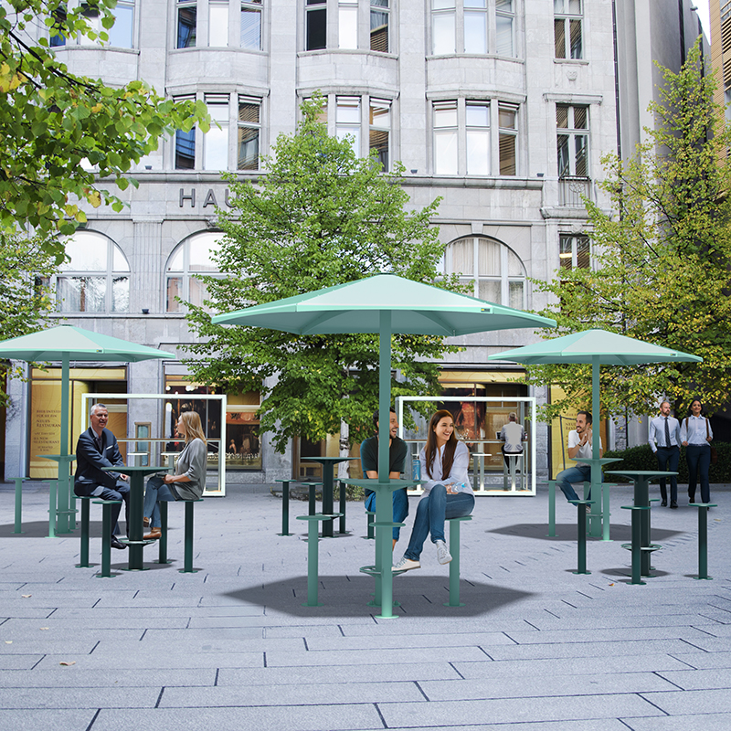 Table bistro ronde - Mobilier urbain