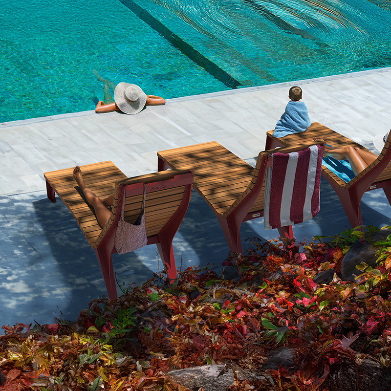 mobilier espace aquatique - mobilier pour piscine municipale 