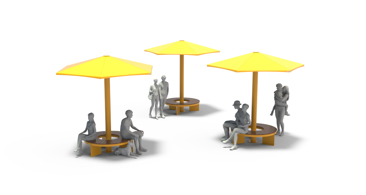 Public bench, Modular curved urban bench, Street furniture, urban furniture, Urban bench shelter, outdoor furniture, school outdoor furniture, touristic station outdoor furniture, commercial outdoor furniture, Park outdoor furniture, Rooftop terrace furniture, Commercial terrace furniture, Public square outdoor furniture,Touristic site outdoor furniture, Urban modular furniture, Public space furniture.