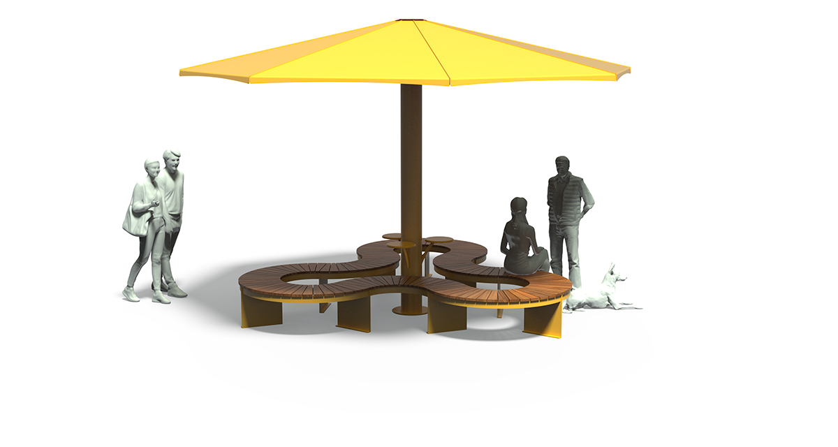 Modular picnic table, universal access (ADA), Picnic table, Public table, public bench, Metal Parasol, Street furniture, urban furniture, Picnic table shelter, picnic table urban furniture, sunshade, umbrella, outdoor collaborative space furniture, outdoor school furniture, outdoor furniture, school outdoor furniture, touristic station outdoor furniture, commercial outdoor furniture, Park outdoor furniture, Rooftop terrace furniture, Commercial terrace furniture, Public square outdoor furniture, Touristic site outdoor furniture, Urban modular furniture, Public space furniture.