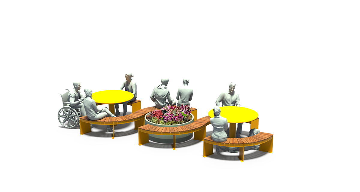 , Picnic table, Public table, Public bench, Modular picnic table, universal access (ADA), Street furniture, urban furniture, Picnic table shelter, Mobilier de parc,outdoor furniture, school outdoor furniture, touristic station outdoor furniture, commercial outdoor furniture, Park outdoor furniture, Rooftop terrace furniture, Commercial terrace furniture, Public square outdoor furniture, Touristic site outdoor furniture, Urban modular furniture, Public space furniture.