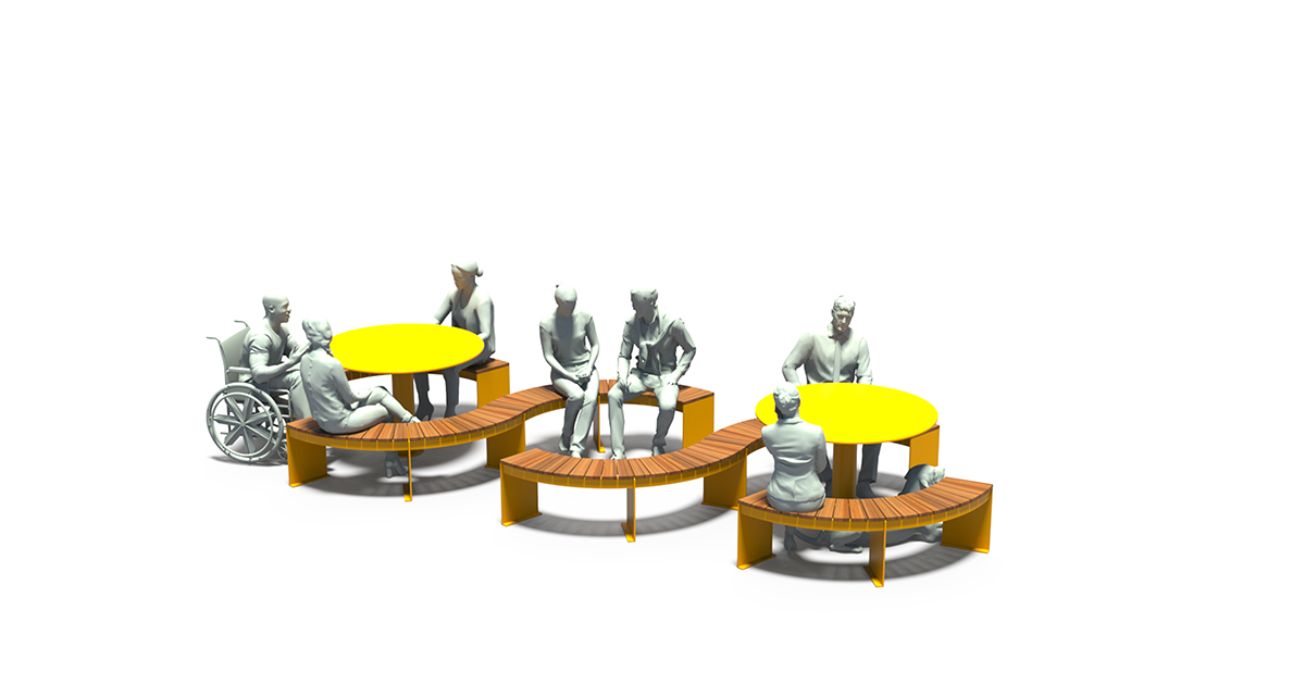 Picnic table, Public table, Public bench, Modular picnic table, universal access (ADA), Street furniture, urban furniture, Picnic table shelter, Mobilier de parc,outdoor furniture, school outdoor furniture, touristic station outdoor furniture, commercial outdoor furniture, Park outdoor furniture, Rooftop terrace furniture, Commercial terrace furniture, Public square outdoor furniture, Touristic site outdoor furniture, Urban modular furniture, Public space furniture.