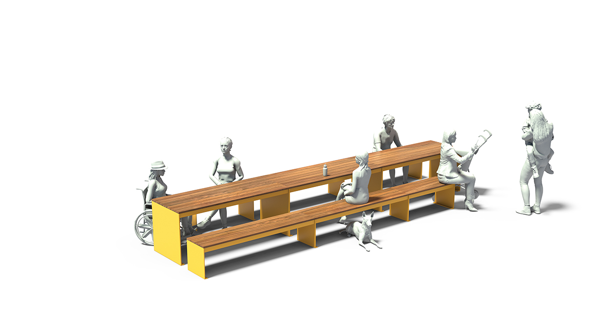 Picnic table, Public table, Public bench, Modular picnic table, universal access (ADA), Street furniture, urban furniture, Picnic table shelter, Mobilier de parc,outdoor furniture, school outdoor furniture, touristic station outdoor furniture, commercial outdoor furniture, Park outdoor furniture, Rooftop terrace furniture, Commercial terrace furniture, Public square outdoor furniture,Touristic site outdoor furniture, Urban modular furniture, Public space furniture.