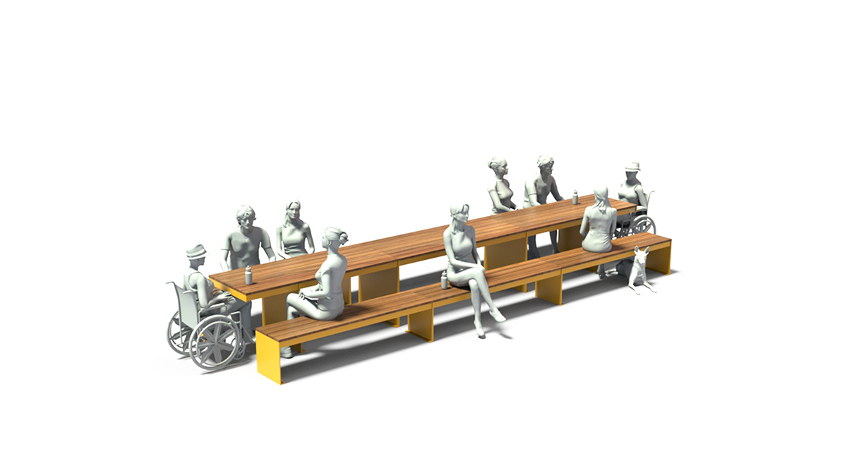 Picnic table, Public table, Public bench, Modular picnic table, universal access (ADA), Street furniture, urban furniture, Picnic table shelter, Mobilier de parc,outdoor furniture, school outdoor furniture, touristic station outdoor furniture, commercial outdoor furniture, Park outdoor furniture, Rooftop terrace furniture, Commercial terrace furniture, Public square outdoor furniture,Touristic site outdoor furniture, Urban modular furniture, Public space furniture.