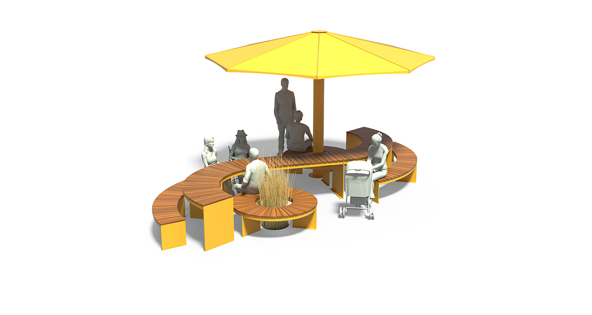 Modular picnic table, universal access (ADA), Picnic table, Public table, public bench, Metal Parasol, Street furniture, urban furniture, Picnic table shelter, picnic table urban furniture, sunshade, umbrella, outdoor collaborative space furniture, outdoor school furniture, outdoor furniture, school outdoor furniture, touristic station outdoor furniture, commercial outdoor furniture, Park outdoor furniture, Rooftop terrace furniture, Commercial terrace furniture, Public square outdoor furniture, Touristic site outdoor furniture, Urban modular furniture, Public space furniture.