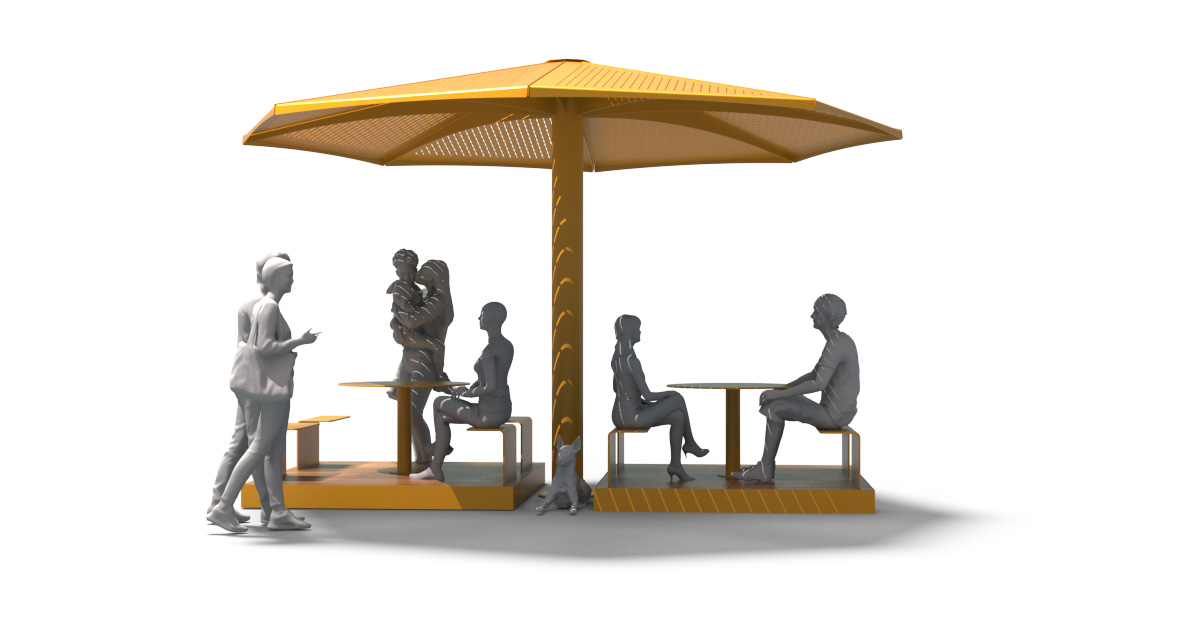 Modular picnic table, universal access (ADA), Picnic table, Public table, public bench, Pergola, Street furniture, urban furniture, Picnic table shelter, picnic table urban furniture, sunshade, outdoor collaborative space furniture, outdoor school furniture, outdoor furniture, school outdoor furniture, touristic station outdoor furniture, commercial outdoor furniture, Park outdoor furniture, Rooftop terrace furniture, Commercial terrace furniture, Public square outdoor furniture, Touristic site outdoor furniture, Urban modular furniture, Public space furniture.