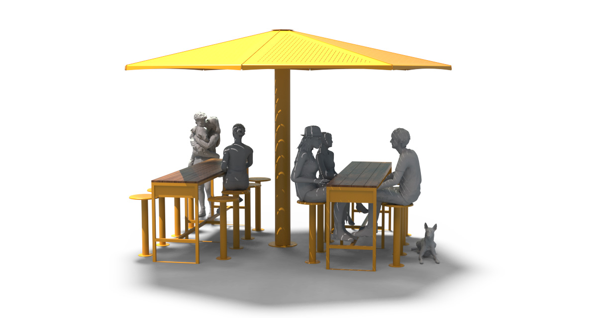 Modular picnic table, universal access (ADA), Picnic table, Public table, public bench, Pergola, Street furniture, urban furniture, Picnic table shelter, picnic table urban furniture, sunshade, outdoor collaborative space furniture, outdoor school furniture, outdoor furniture, school outdoor furniture, touristic station outdoor furniture, commercial outdoor furniture, Park outdoor furniture, Rooftop terrace furniture, Commercial terrace furniture, Public square outdoor furniture, Touristic site outdoor furniture, Urban modular furniture, Public space furniture.