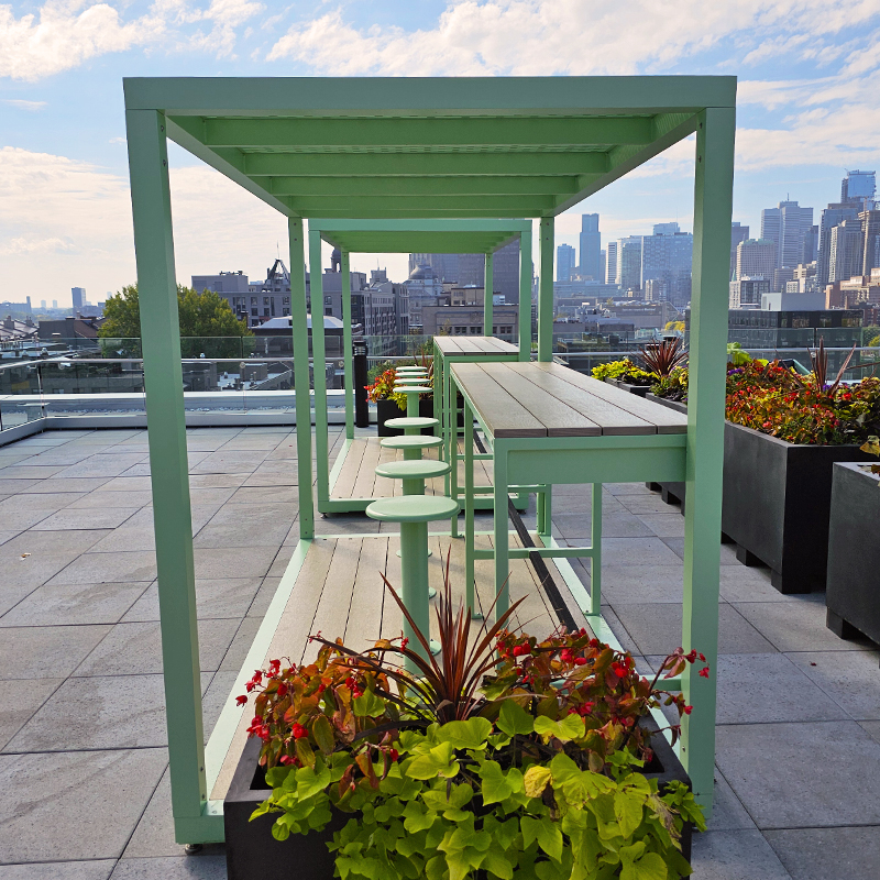 ALLIED Rooftop Terrace: a vibrant, welcoming design created to give tenants a genuine place to live and connect.
