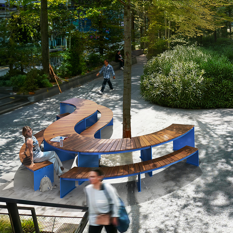 urban Picnic table, Public table, Curved Modular picnic table, universal access (ADA), Street furniture, urban furniture, Picnic table shelter, outdoor furniture, school outdoor furniture, touristic station outdoor furniture, commercial outdoor furniture, Park outdoor furniture, Rooftop terrace furniture, Commercial terrace furniture, Public square outdoor furniture, Touristic site outdoor furniture, Urban modular furniture, Public space furniture.
