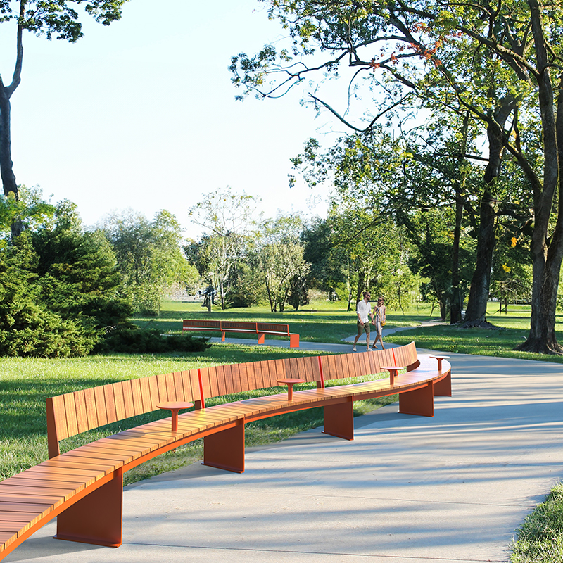 Curved Modular benches, Street furniture, urban furniture, shelter with bench, outdoor furniture, school outdoor furniture, touristic station outdoor furniture, commercial outdoor furniture, Park outdoor furniture, Rooftop terrace furniture, Commercial terrace furniture, Public square outdoor furniture, Touristic site outdoor furniture, Urban modular furniture, Public space furniture.