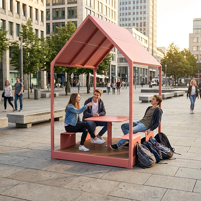 Table pique-nique modulaire, accès universel (PMR), maisonnette, abri solaire, Abri de table de pique-nique, mobilier urbain, table à pique-nique, table publique, banc public, mobilier espace public, mobilier extérieur, mobilier d'espace collaboratif extérieur, mobilier espace commercial, mobilier de parc, mobilier scolaire, station touristique, mobilier terrasse commerciale, mobilier place publique, mobilier toit-terrasse extérieur, mobilier modulaire urbain
Modular picnic table, universal access (ADA), house, sunshade, solar shelter, Picnic table shelter, urban furniture, street furniture, site furnishings, public table, public bench, modular picnic table, public space furniture, public square outdoor furniture, outdoor furniture, outdoor collaborative space furniture, commercial furniture, park furniture, school outdoor furniture, touristic station, Touristic site outdoor furniture, commercial terrace furniture, rooftop terrace furniture, urban modular furniture
